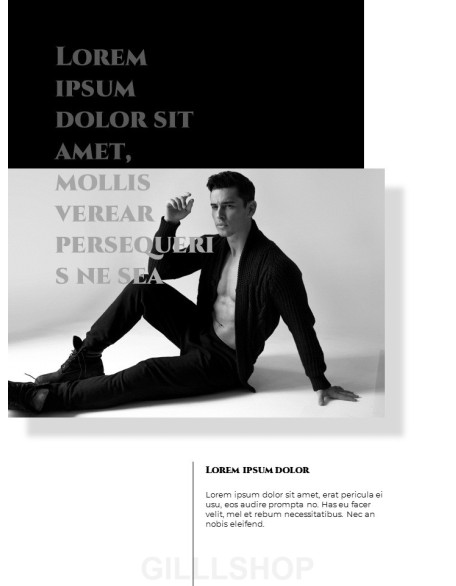 Homme Theme Desgin Template PowerPoint Templates