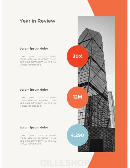 Abstract Annual Report Template PPT Presentation Samples