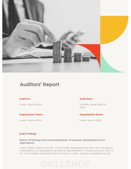 Abstract Annual Report Template PPT Presentation Samples