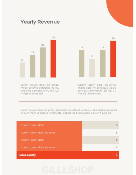 Abstract Annual Report Template PPT Presentation Samples