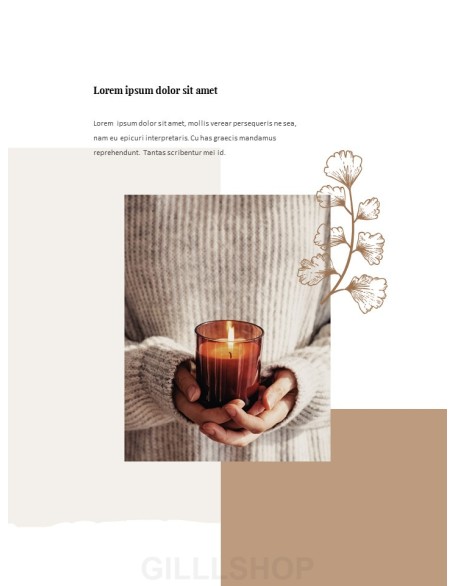 Cozy Winter Mood Vertical Layout PPT Design