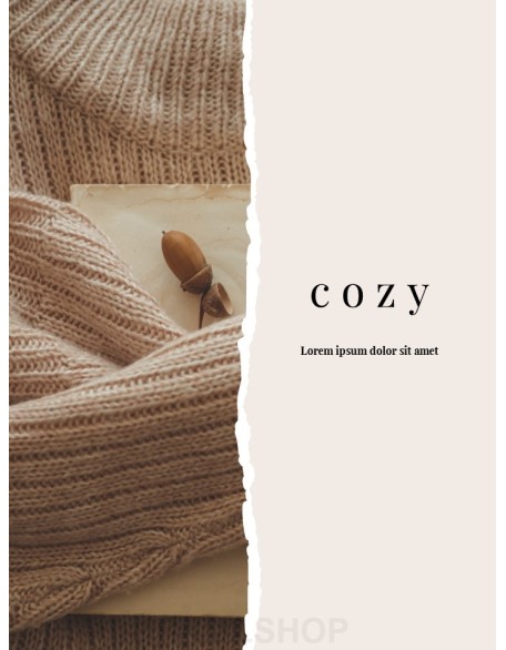 Cozy Winter Mood Vertical Layout PPT Design