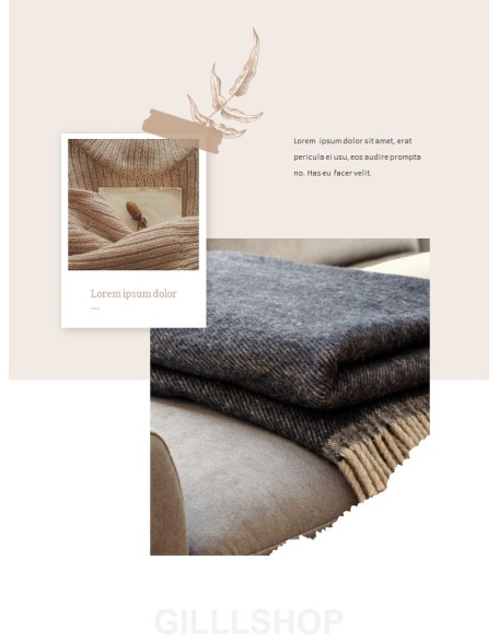 Cozy Winter Mood Vertical Layout PPT Design