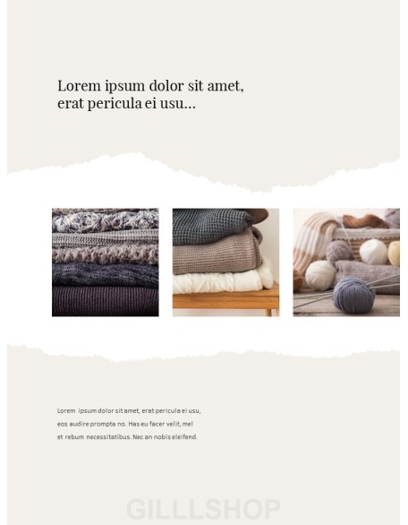 Cozy Winter Mood Vertical Layout PPT Design