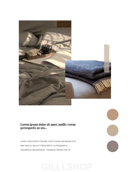 Cozy Winter Mood Vertical Layout PPT Design