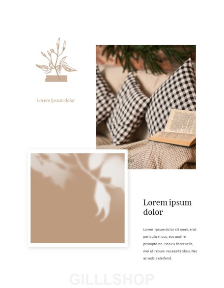 Cozy Winter Mood Vertical Layout PPT Design