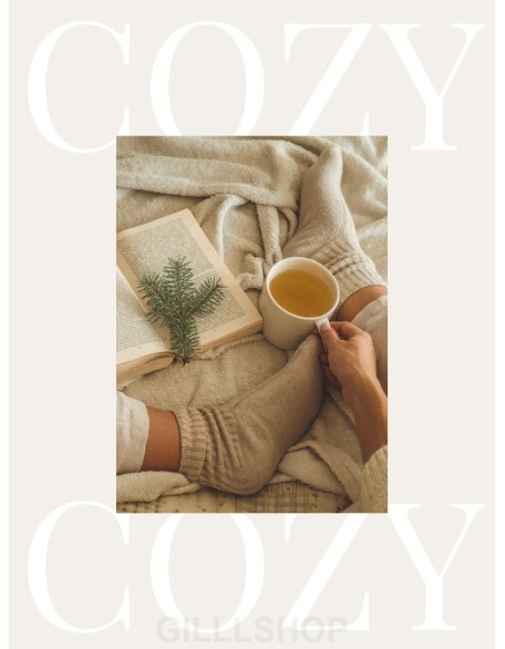 Cozy Winter Mood Vertical Layout PPT Design