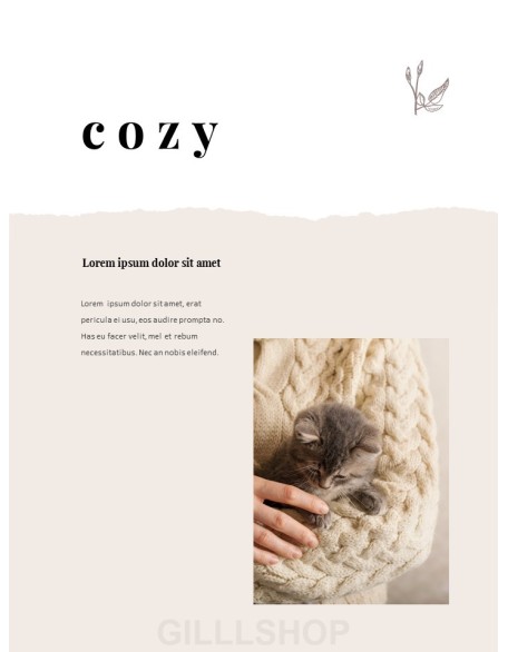 Cozy Winter Mood Vertical Layout PPT Design