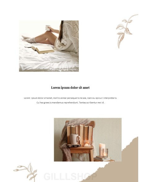 Cozy Winter Mood Vertical Layout PPT Design