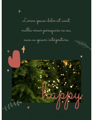 Merry Christmas Theme Design Template professional presentation