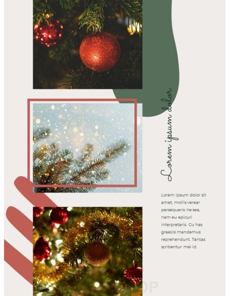 Merry Christmas Theme Design Template professional presentation