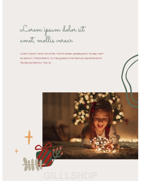 Merry Christmas Theme Design Template professional presentation