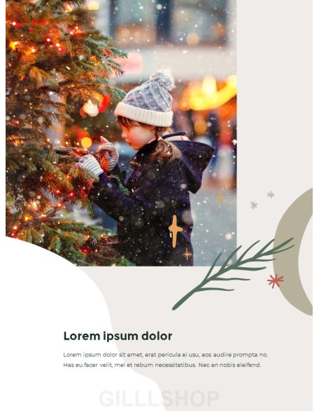 Merry Christmas Theme Design Template professional presentation