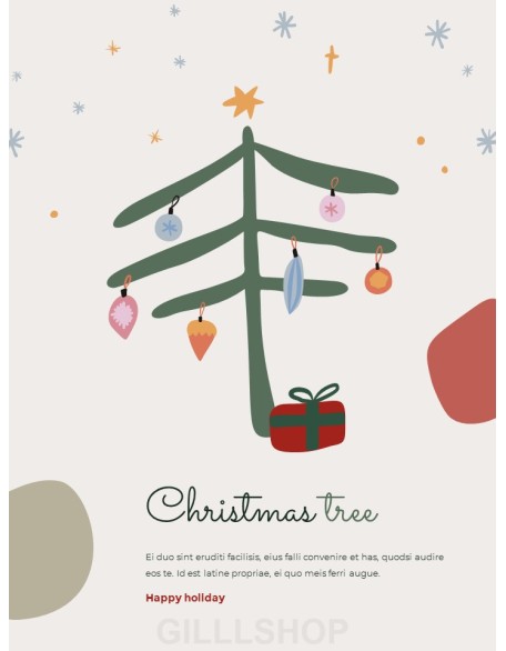 Merry Christmas Theme Design Template professional presentation