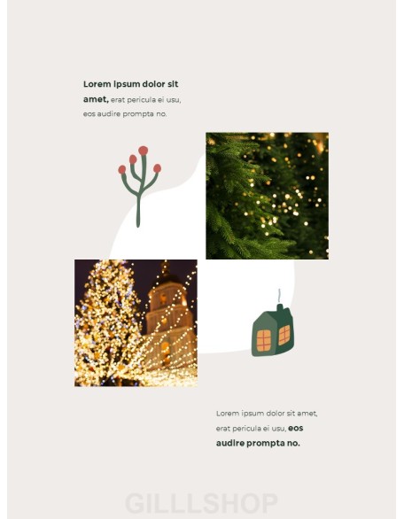 Merry Christmas Theme Design Template professional presentation