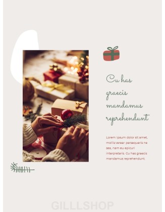 Merry Christmas Theme Design Template professional presentation