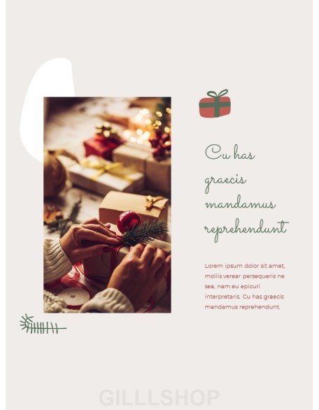 Merry Christmas Theme Design Template professional presentation