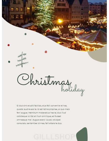 Merry Christmas Theme Design Template professional presentation