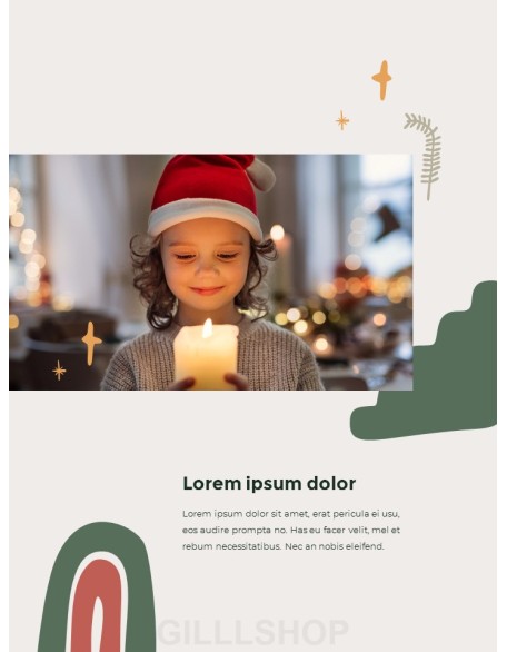 Merry Christmas Theme Design Template professional presentation