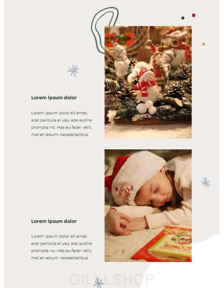 Merry Christmas Theme Design Template professional presentation