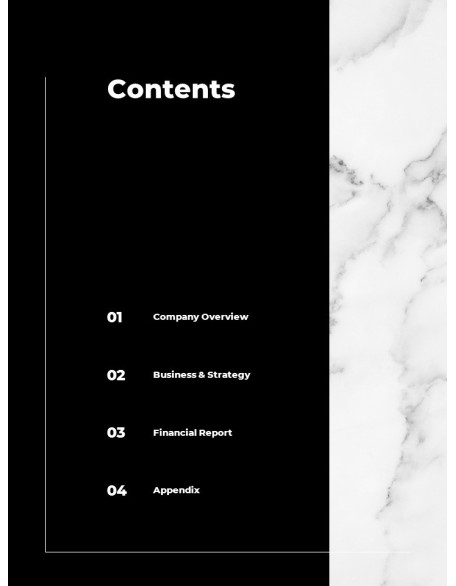 Marble Background Design Annual Report Templates for PowerPoint