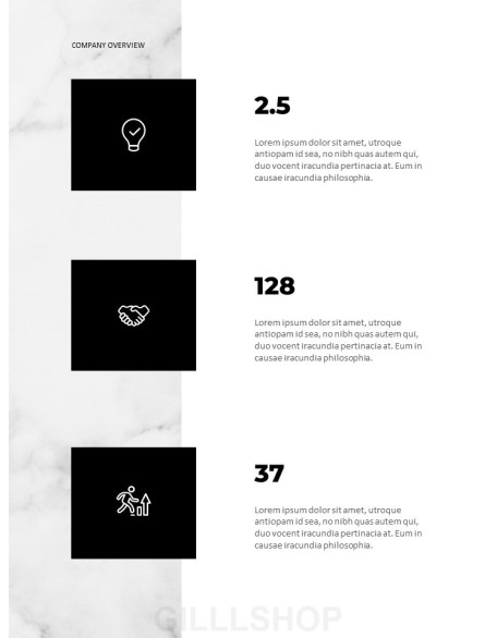 Marble Background Design Annual Report Templates for PowerPoint