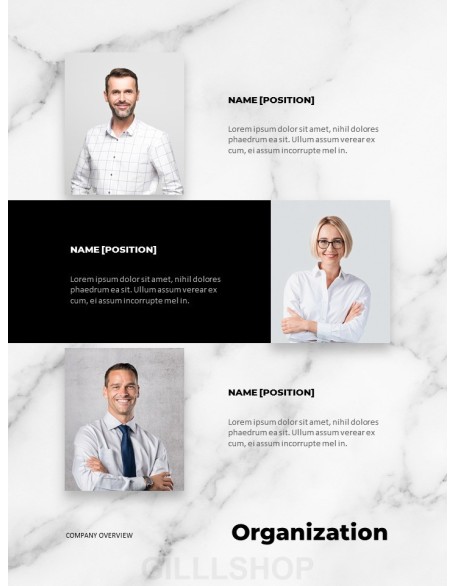 Marble Background Design Annual Report Templates for PowerPoint