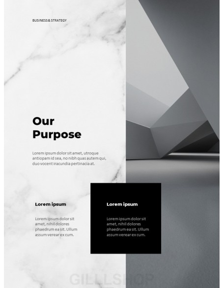 Marble Background Design Annual Report Templates for PowerPoint