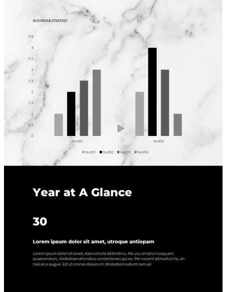 Marble Background Design Annual Report Templates for PowerPoint