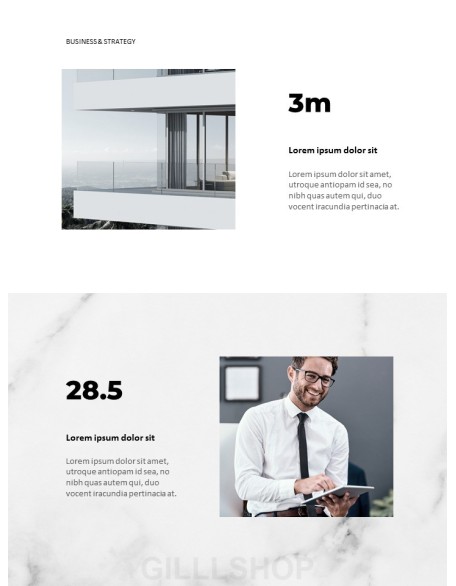 Marble Background Design Annual Report Templates for PowerPoint