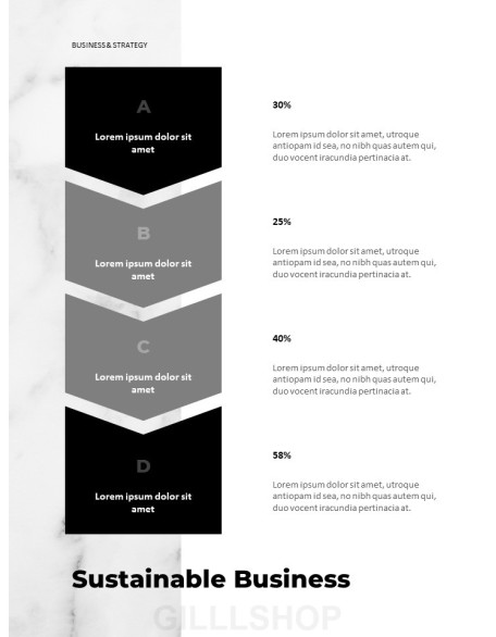 Marble Background Design Annual Report Templates for PowerPoint