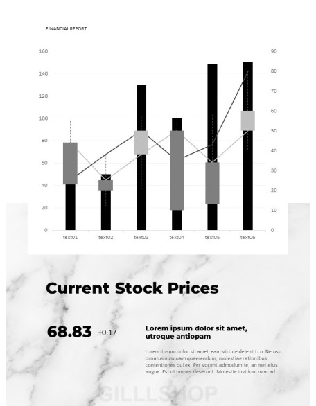 Marble Background Design Annual Report Templates for PowerPoint