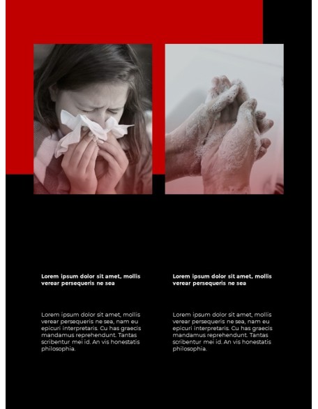 Virus Pandemic Poster Layout Template Simple Templates Design