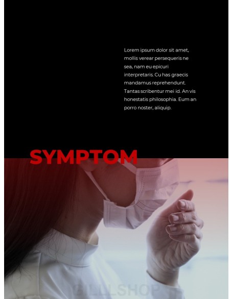 Virus Pandemic Poster Layout Template Simple Templates Design