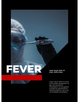 Virus Pandemic Poster Layout Template Simple Templates Design