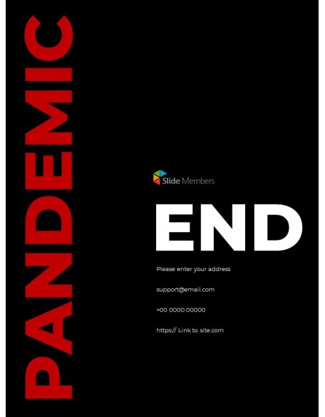 Virus Pandemic Poster Layout Template Simple Templates Design