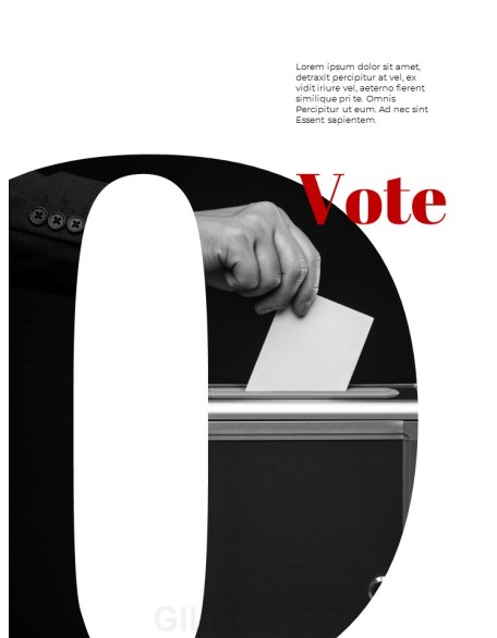 Politics Headline Magazine Style Layout PPT Backgrounds