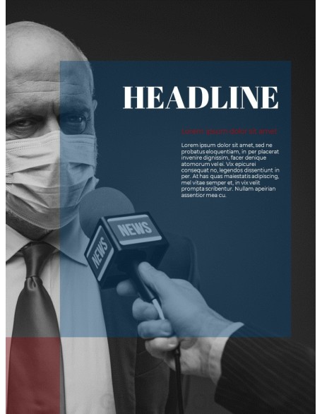 Politics Headline Magazine Style Layout PPT Backgrounds