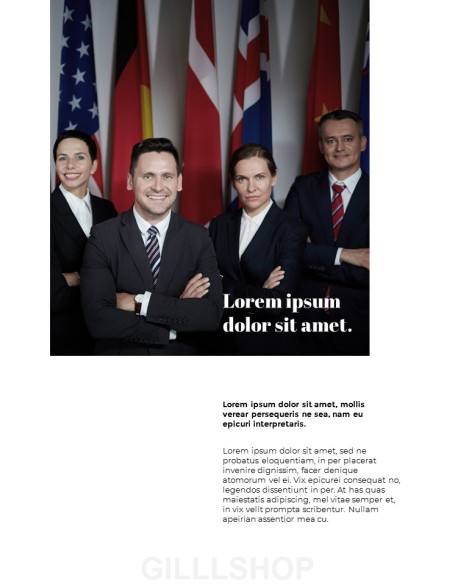 Politics Headline Magazine Style Layout PPT Backgrounds