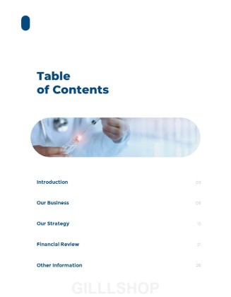 Medical Scientific Research Annual Report presentation slide design