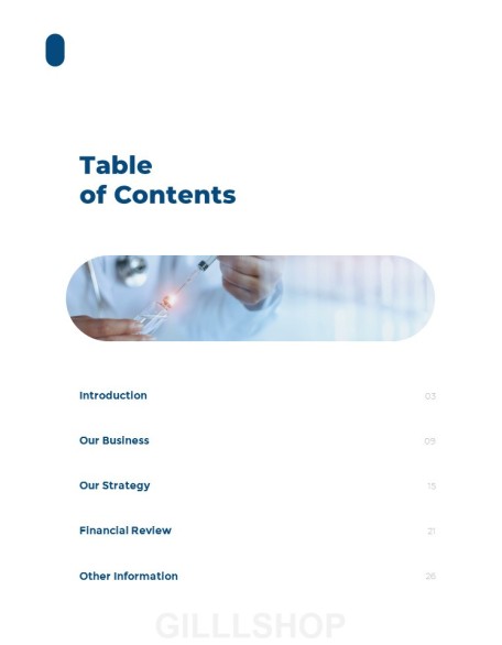 Medical Scientific Research Annual Report presentation slide design