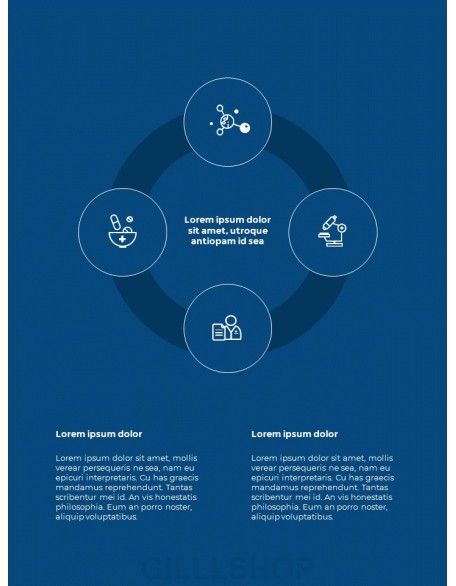 Medical Scientific Research Annual Report presentation slide design