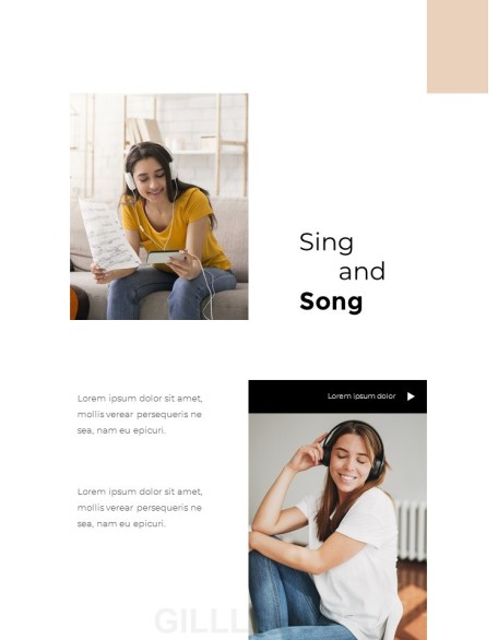 Music Vertical Template Design ppt ppt