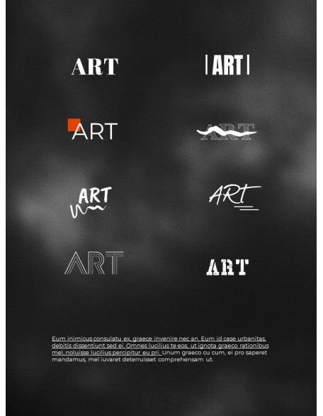 Art Poster Design Vertical Template