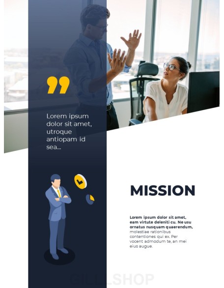 Vertical Design Template Business Proposal