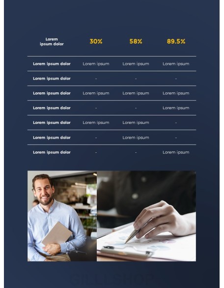 Vertical Design Template Business Proposal