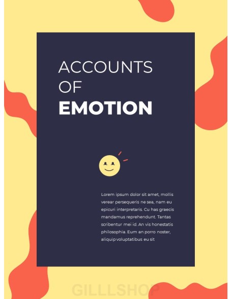 Emotion Illustration Template Design Presentation Format