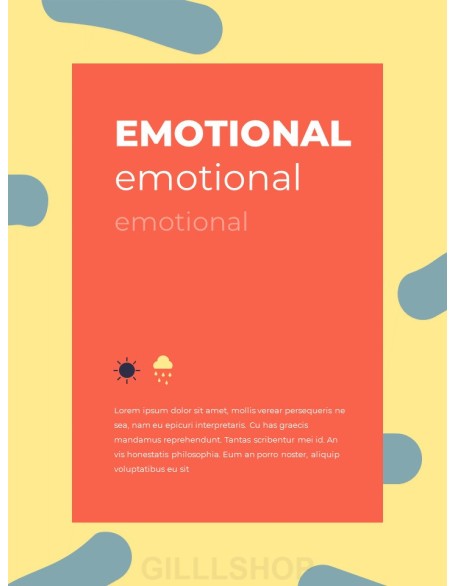 Emotion Illustration Template Design Presentation Format