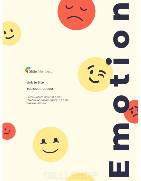 Emotion Illustration Template Design Presentation Format