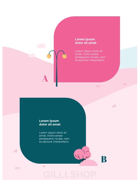 Active Spring Theme Illustration Template powerpoint ppt